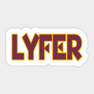 DC LYFER!!! Sticker